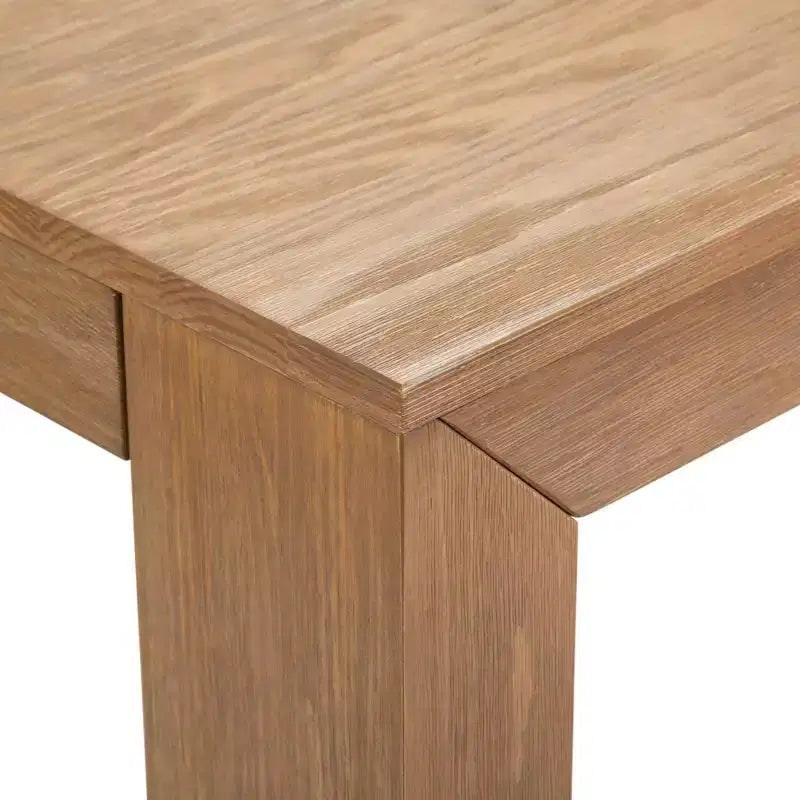Plank+Beam Solid Wood Modern Dining Table Set with 2 Benches for 6