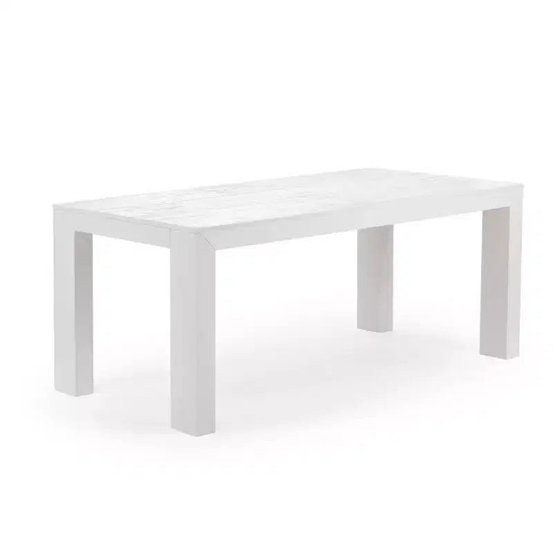 Plank+Beam Solid Wood Modern Dining Table Set with 2 Benches for 6