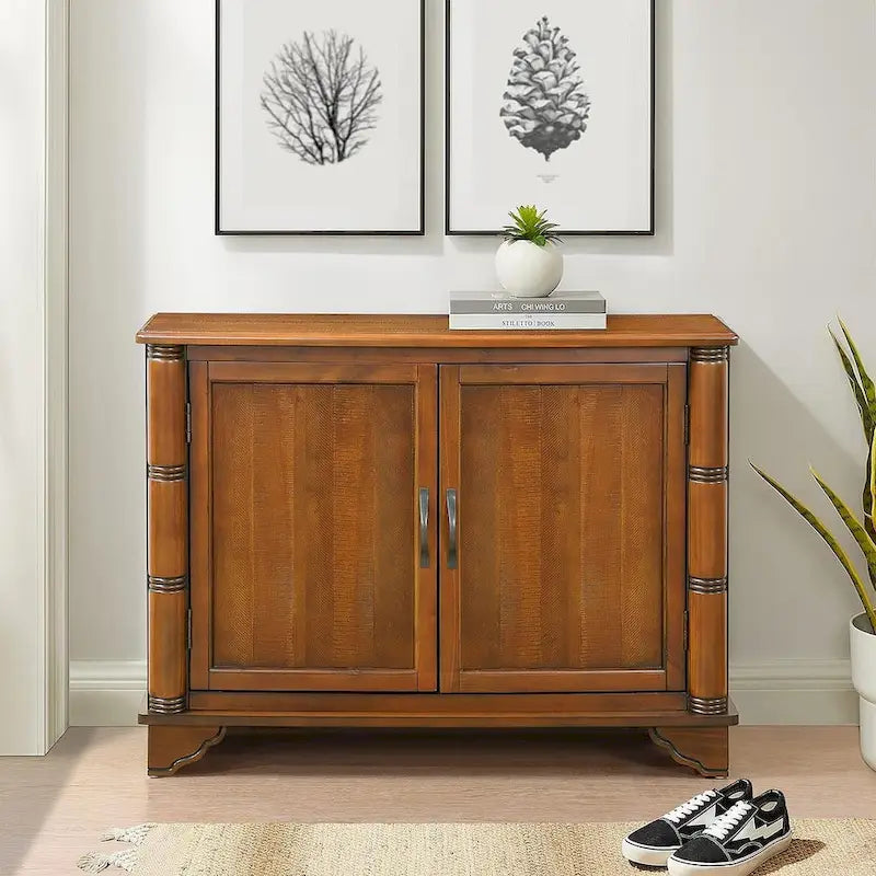 Console-buffet de 40 pouces à 2 portes avec étagère réglable
