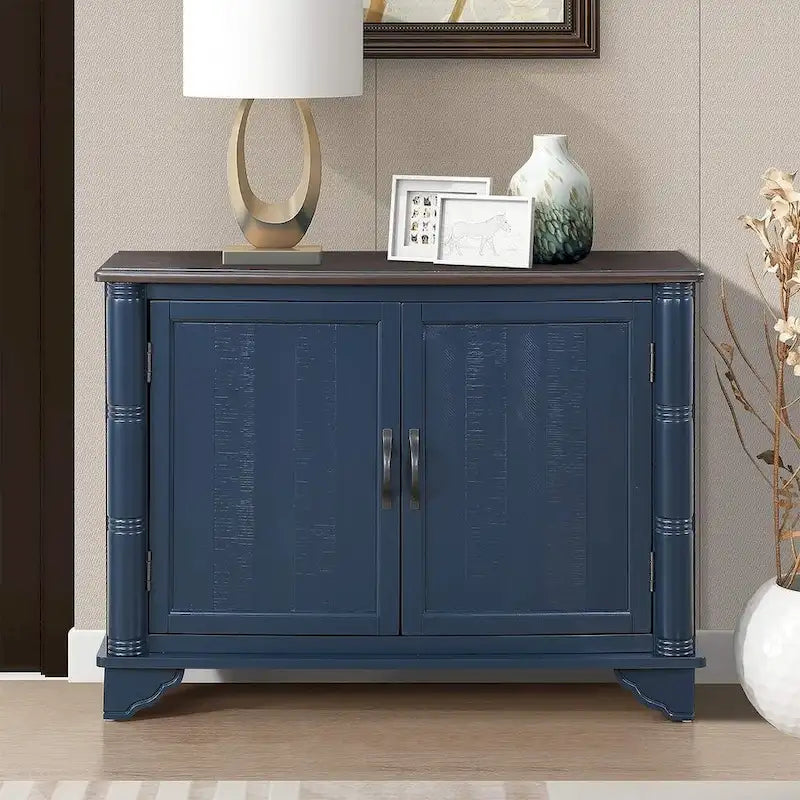 Console-buffet de 40 pouces à 2 portes avec étagère réglable
