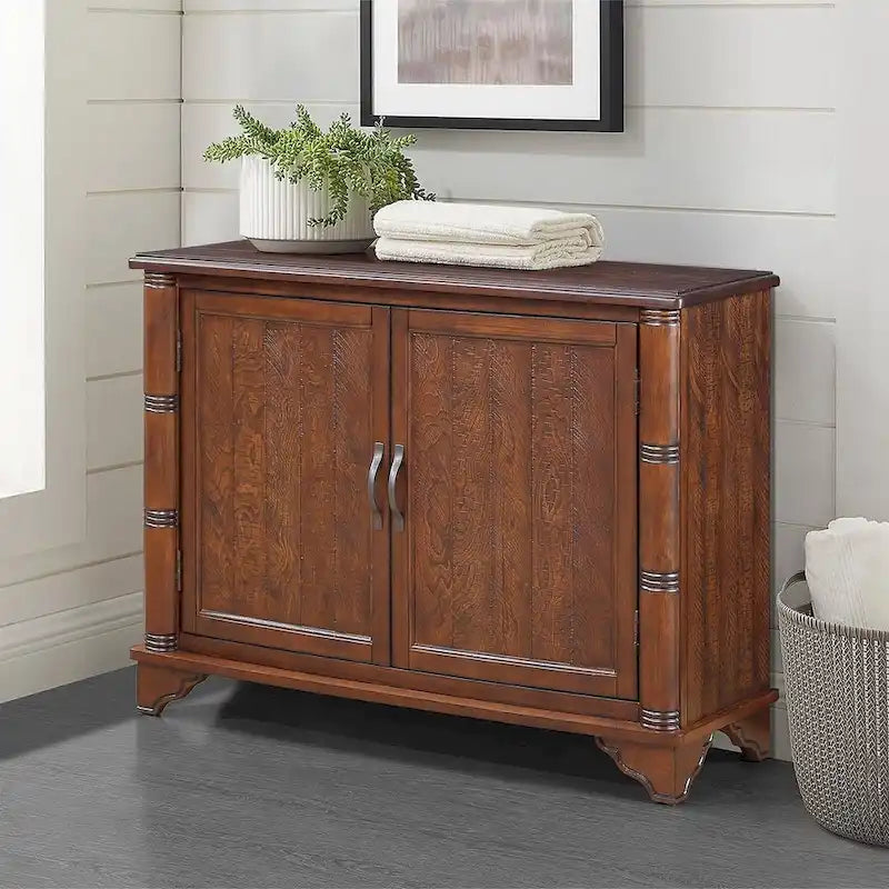 Console-buffet de 40 pouces à 2 portes avec étagère réglable