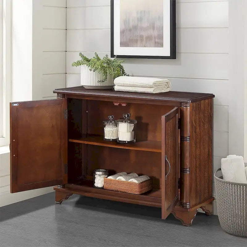 Console-buffet de 40 pouces à 2 portes avec étagère réglable