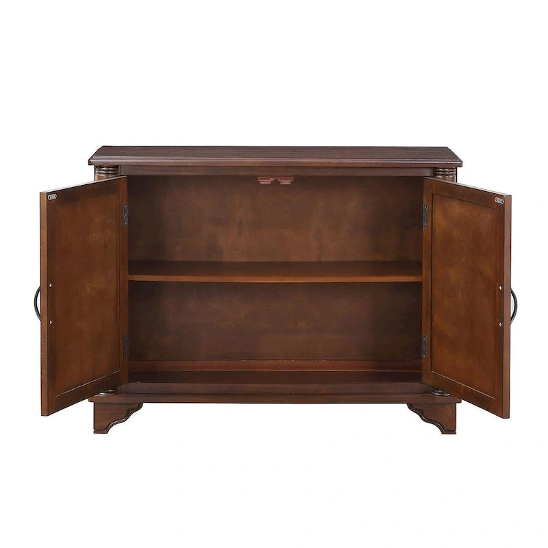 Console-buffet de 40 pouces à 2 portes avec étagère réglable