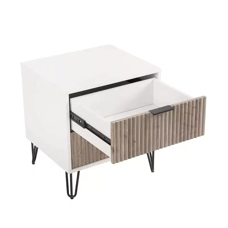Manhattan Comfort Dumbo 2pc Modern 3 Drawer Dresser and 2 Drawer Nightstand Set