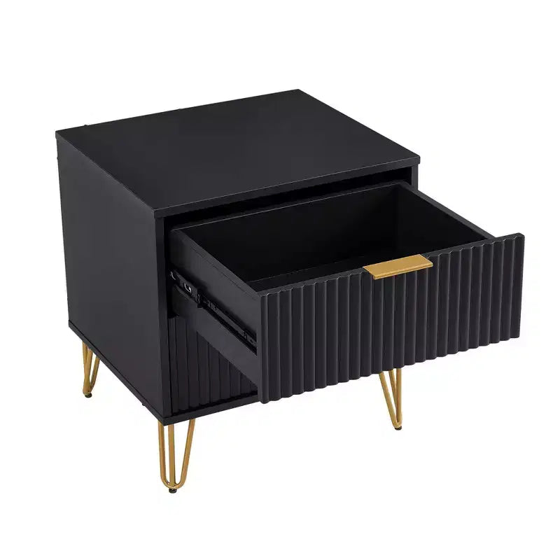 Manhattan Comfort Dumbo 2pc Modern 3 Drawer Dresser and 2 Drawer Nightstand Set