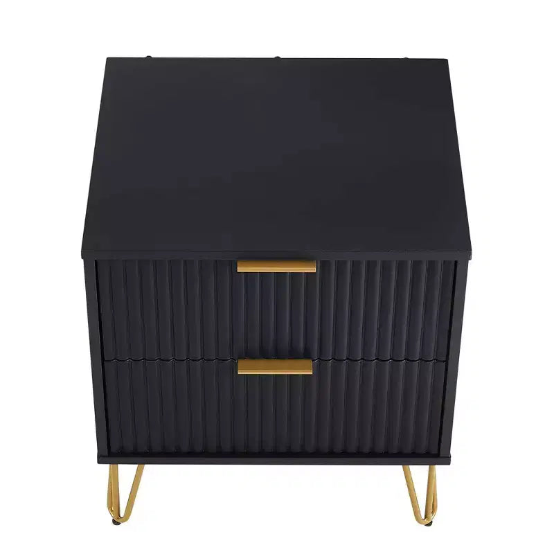 Manhattan Comfort Dumbo 2pc Modern 3 Drawer Dresser and 2 Drawer Nightstand Set