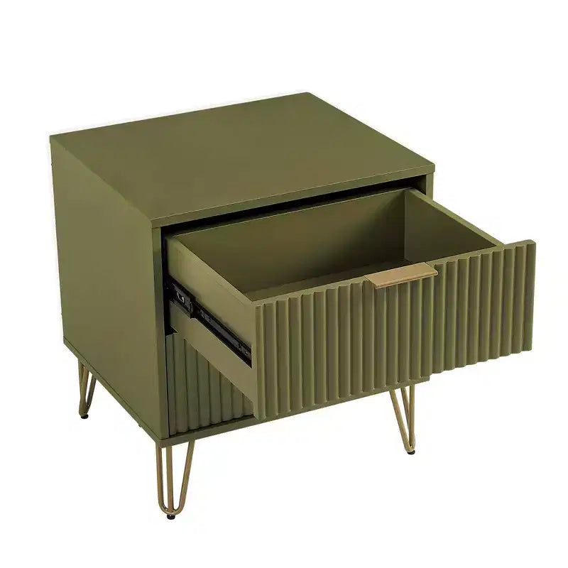 Manhattan Comfort Dumbo 2pc Modern 3 Drawer Dresser and 2 Drawer Nightstand Set