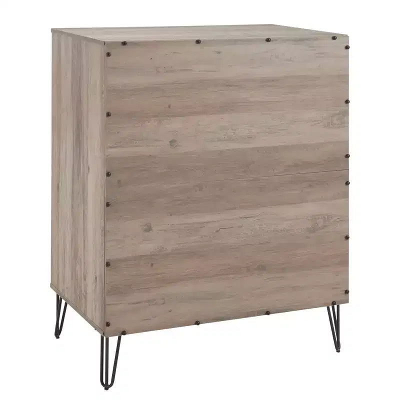 Manhattan Comfort Dumbo 2pc Modern 5 Drawer Dresser and 10 Drawer Double Dresser Set