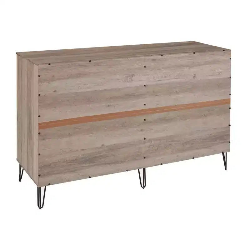 Manhattan Comfort Dumbo 2pc Modern 5 Drawer Dresser and 10 Drawer Double Dresser Set