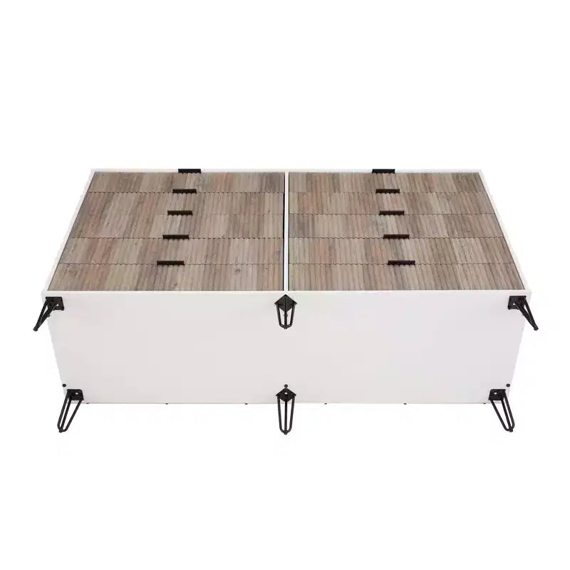 Manhattan Comfort Dumbo 2pc Modern 5 Drawer Dresser and 10 Drawer Double Dresser Set