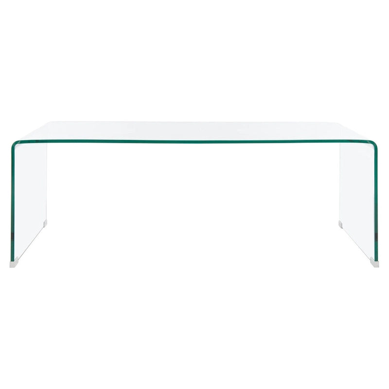Table basse en verre trempé transparent