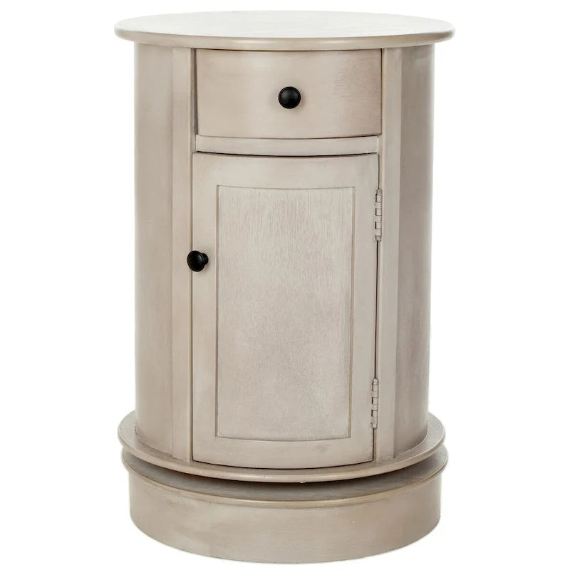 Table d'appoint pivotante avec tiroir et étagères de rangement