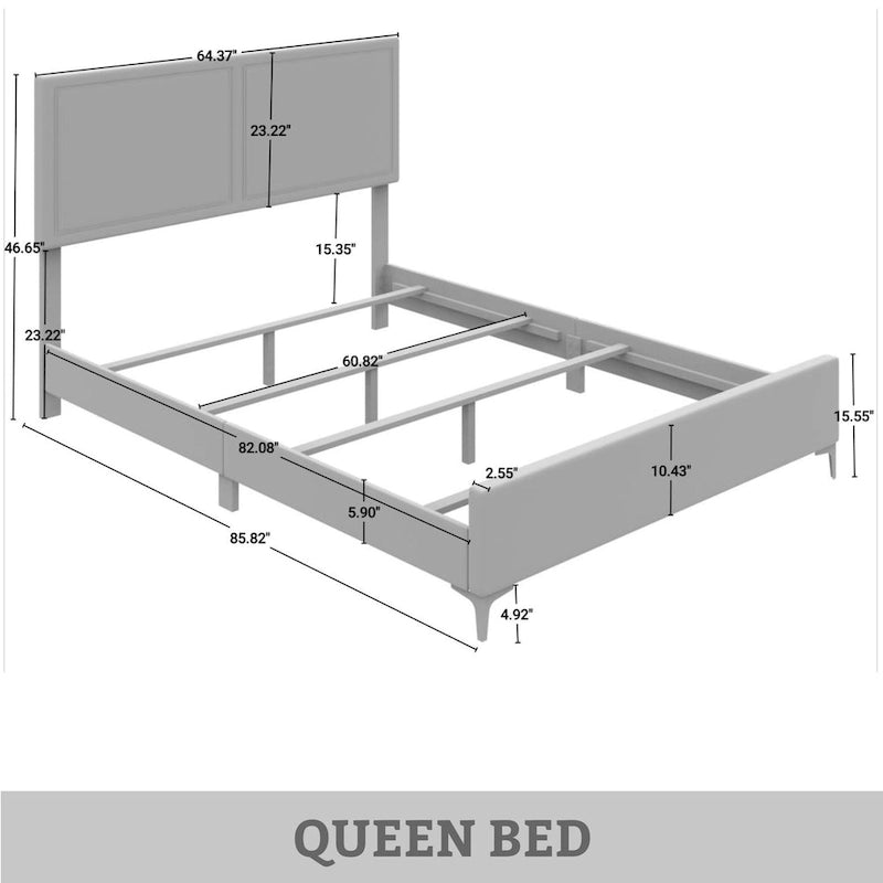 Lit Minimaliste Capitonnage Velours Détails Bandes Dorées