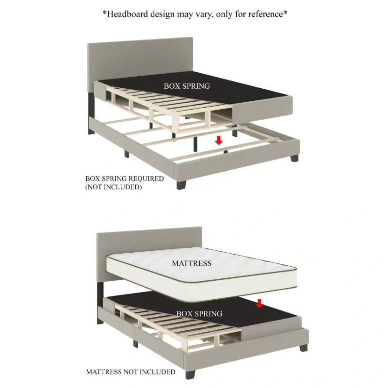 Lit Minimaliste Capitonnage Velours Détails Bandes Dorées