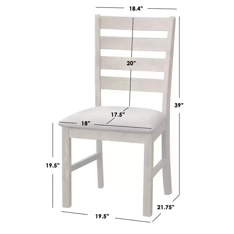 Lifestorey 5pc Peggy Farmhouse Rectangular Dining Set
