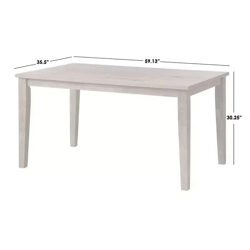 Lifestorey 5pc Peggy Farmhouse Rectangular Dining Set