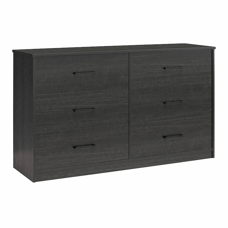 Commode large à 6 tiroirs au fini stratifié