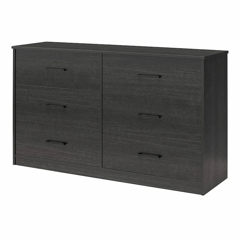 Commode large à 6 tiroirs au fini stratifié