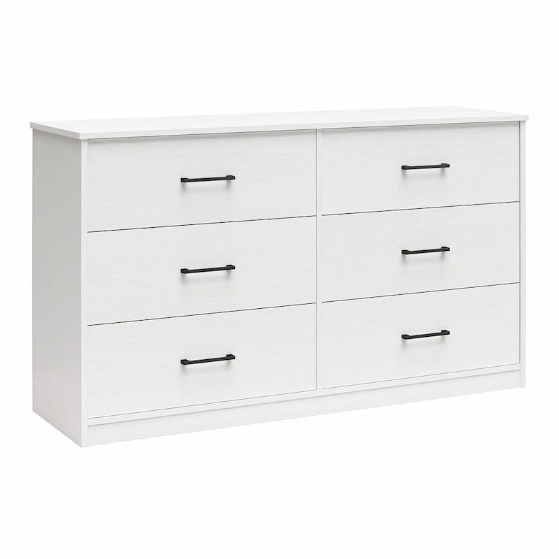 Commode large à 6 tiroirs au fini stratifié