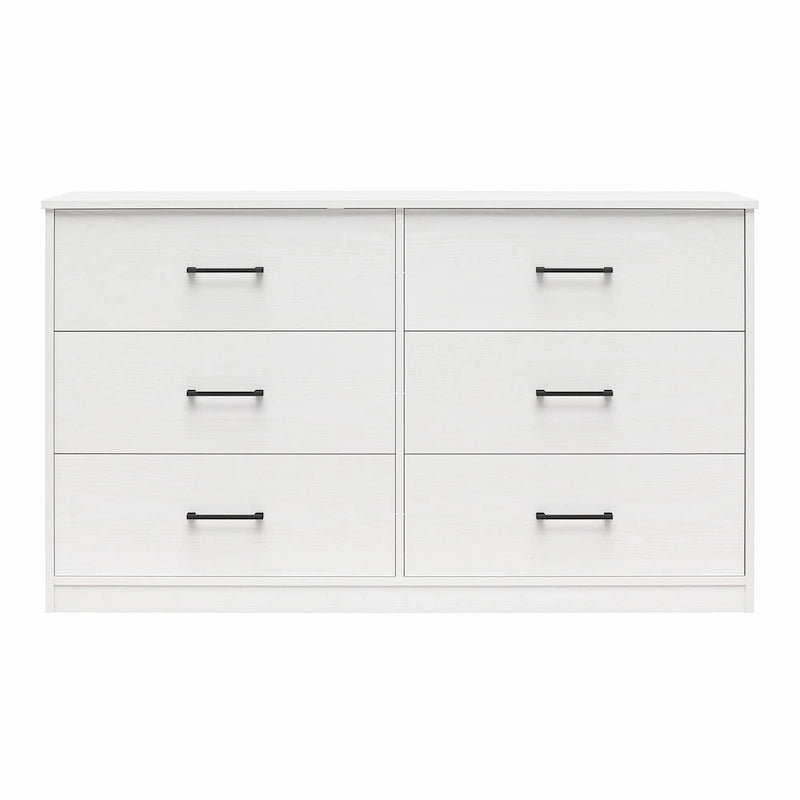 Commode large à 6 tiroirs au fini stratifié