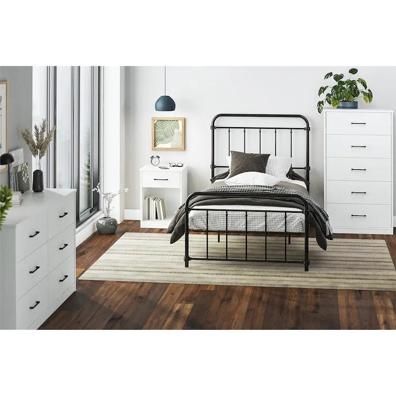 Commode large à 6 tiroirs au fini stratifié