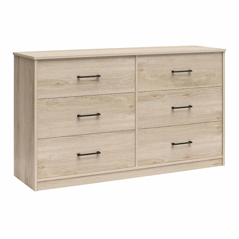 Commode large à 6 tiroirs au fini stratifié