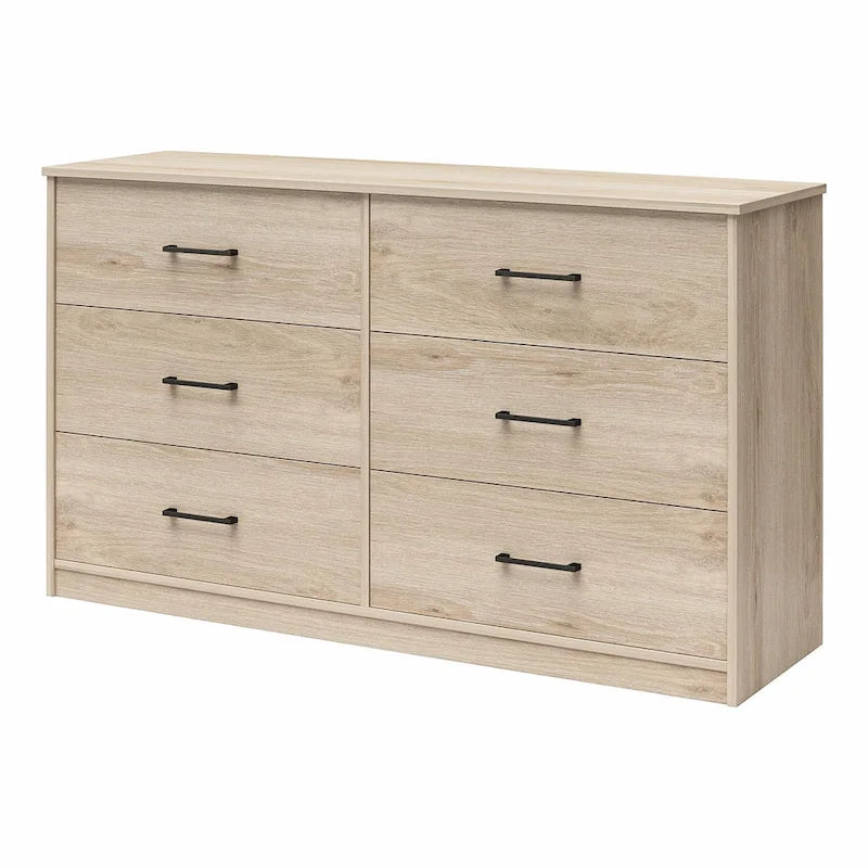 Commode large à 6 tiroirs au fini stratifié