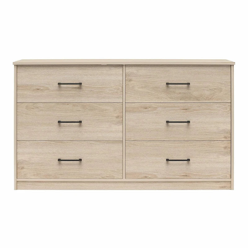 Commode large à 6 tiroirs au fini stratifié