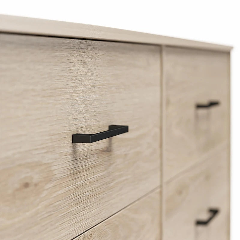Commode large à 6 tiroirs au fini stratifié