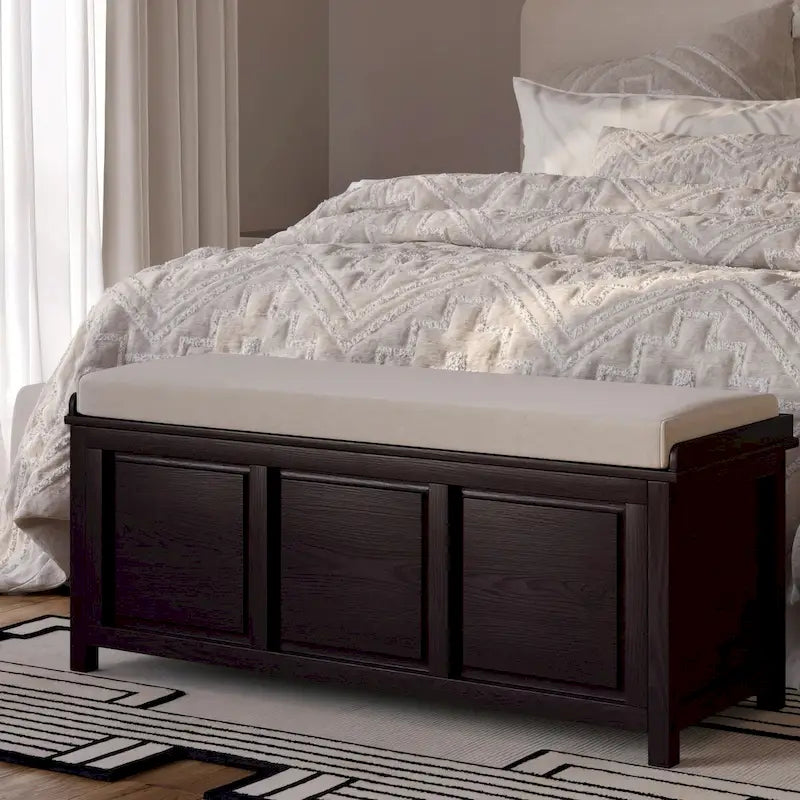 John Louis Home Solid Wood Open Top Storage Bench