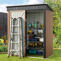 Outdoor Storage Metal Shed Garden Tool Shed with Lockable Door for Patio Furniture and Tools