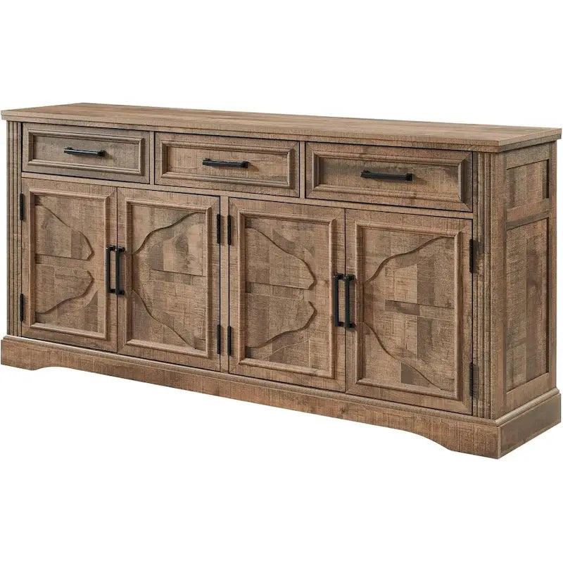 Farmhouse Buffet Sideboard Cabinet,Coffee Bar Wine Bar for Dining Room - N/A