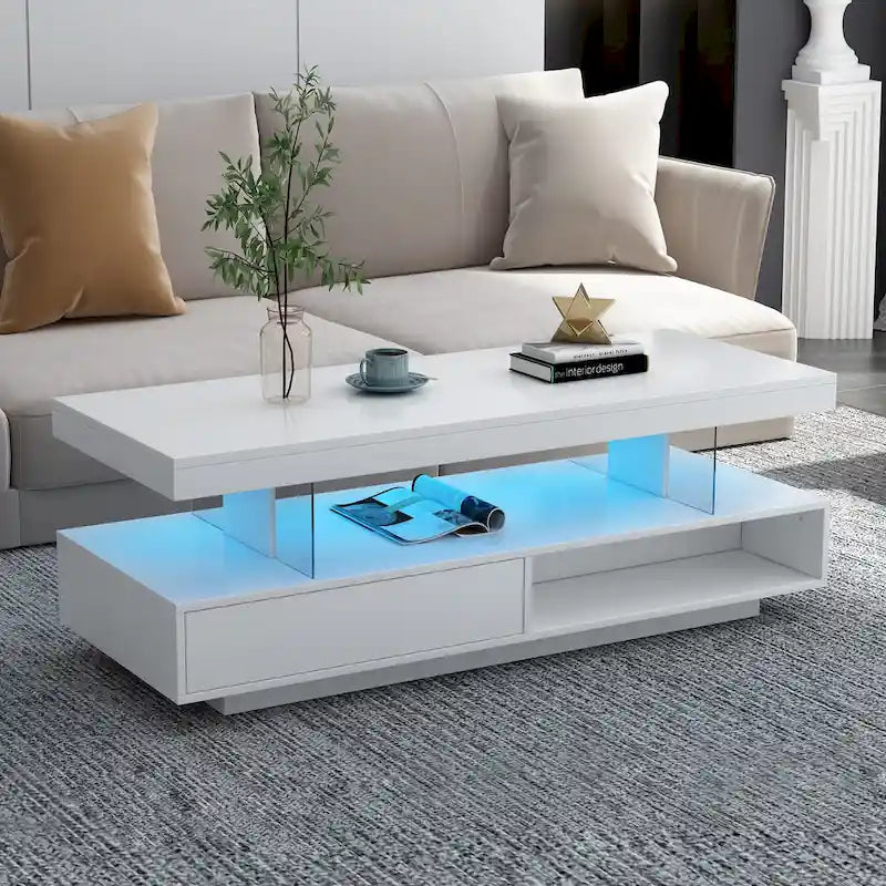 U-Can Led Coffee Table with Storage
