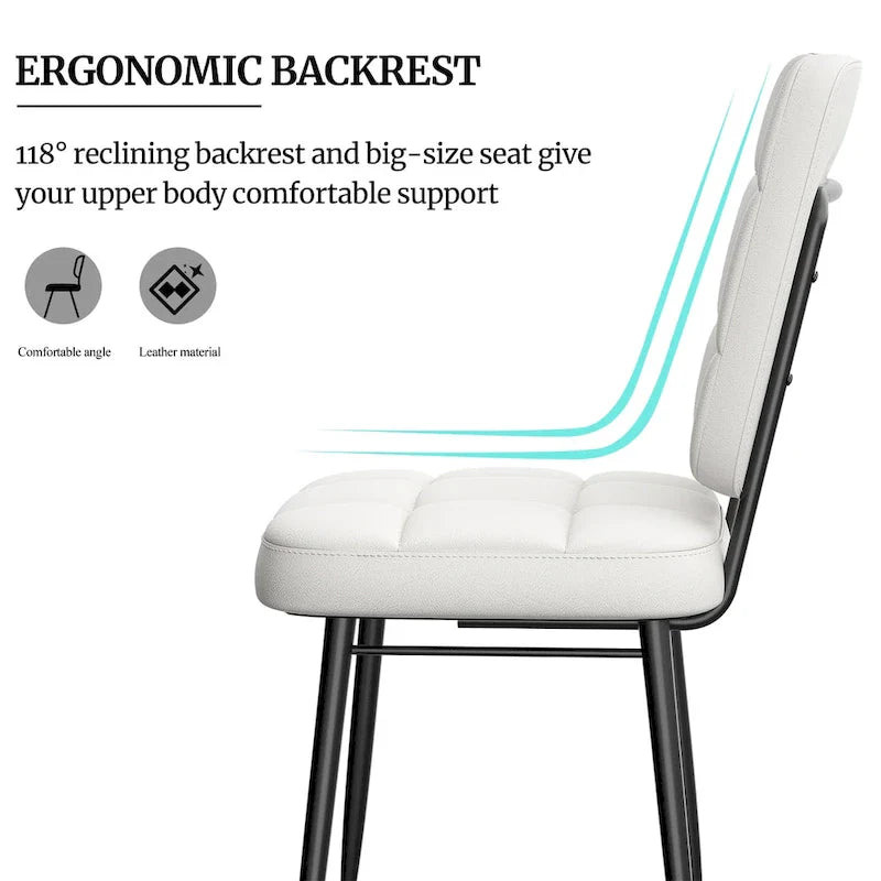 Modern Dining Chairs Set of 2/4/6/8, Upholstered Kitchen Chairs with Thick Cushion for Dining Room